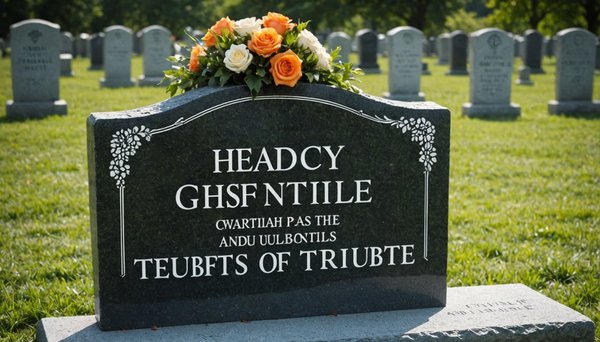 Personnalisez une plaque funéraire pour un hommage émouvant